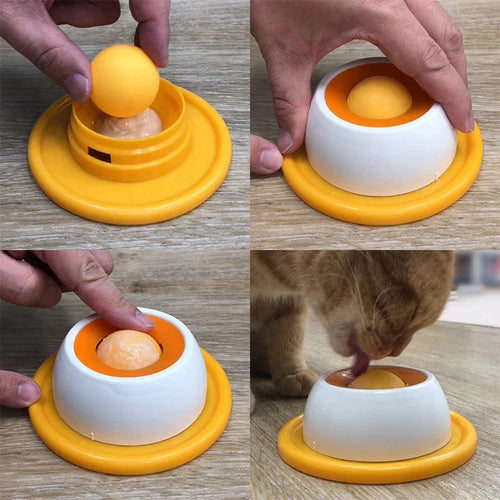 Anti-Spill Licking Ball Bowl